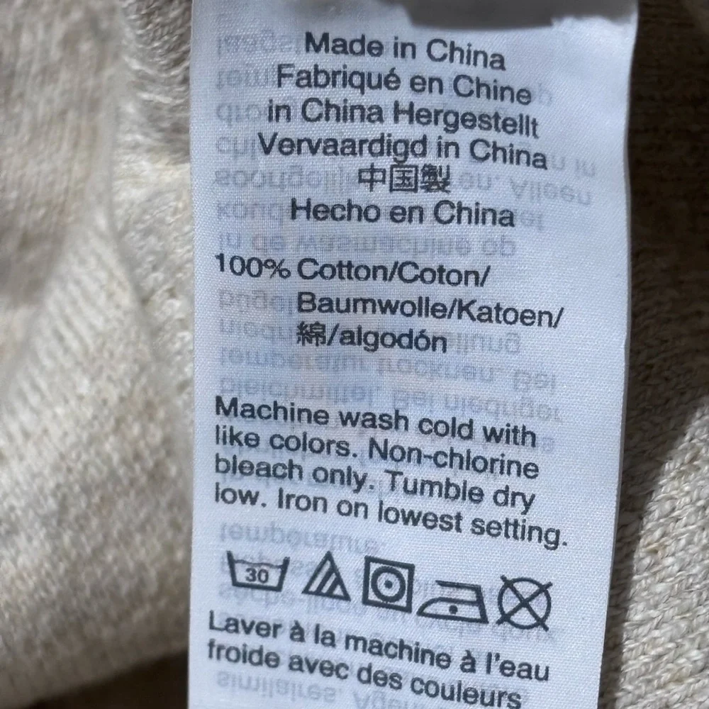 J. Crew 100% cotton